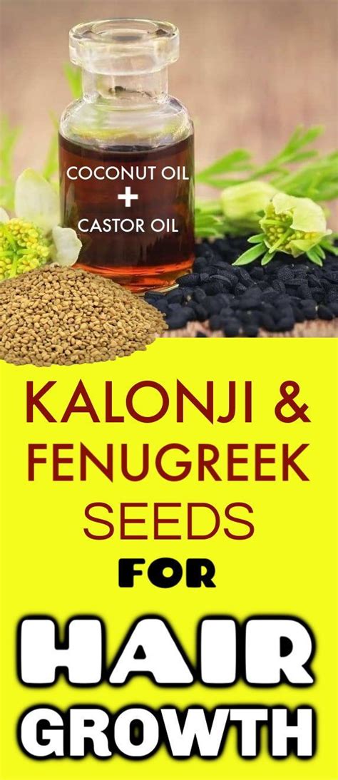 Kalonji And Fenugreek Seeds For Hair Growth Fenugreek Seeds Hair