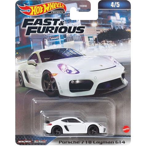 風火輪 Hot Wheels 膠胎 玩命關頭Fast Furious 保時捷PORSCHE Cayman GT 蝦皮購物