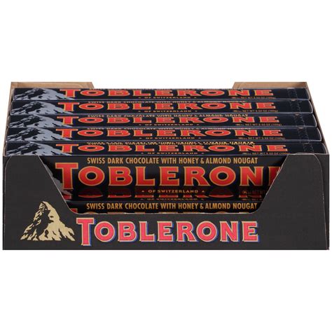 Toblerone Swiss Dark Chocolate Bar 352 Oz Pack Of 20 Walmart