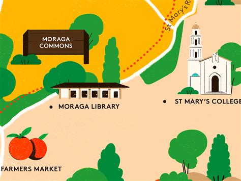 Area Map of Moraga by Fagostudio on Dribbble