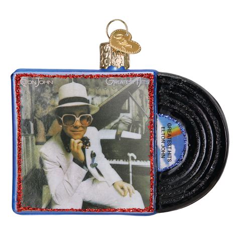 Elton John Greatest Hits Album Cover Ornament - Elton John