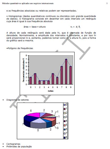 Métodos quantitativos negócios internacionais