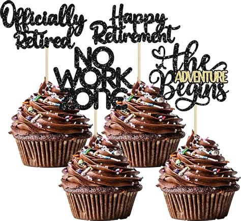 Amazon Pcs Happy Retirement Cupcake Toppers Officially Retired