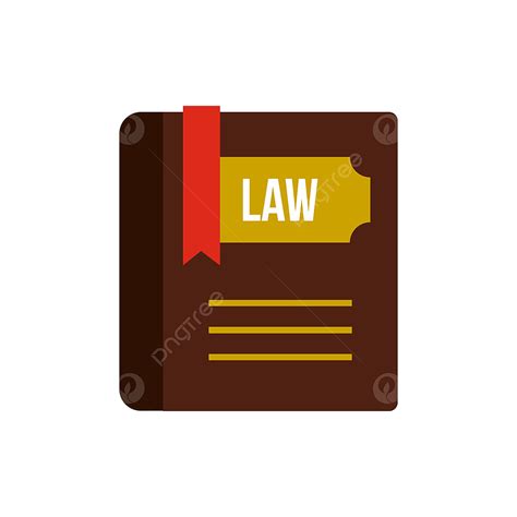 Law Book Clipart Transparent Background Book Of Law Icon Flat Style