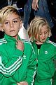 Gwen Stefani S Sons Kingston Zuma Wear Matching Track Suits Photo