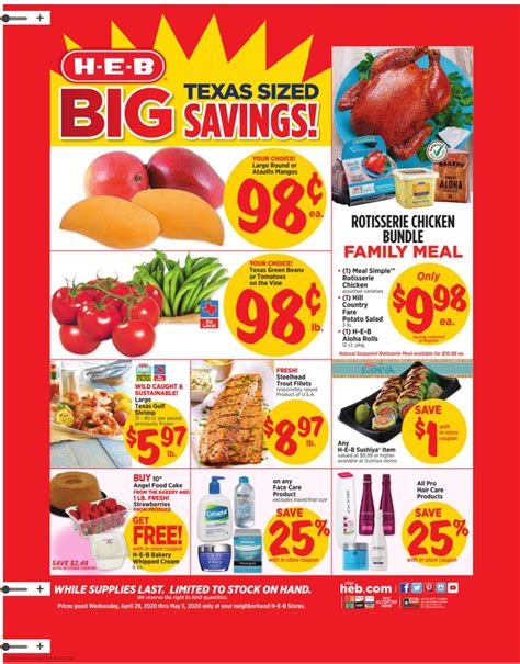 Heb Weekly Ad Apr May Sneak Peek Preview Weekly Ads Heb