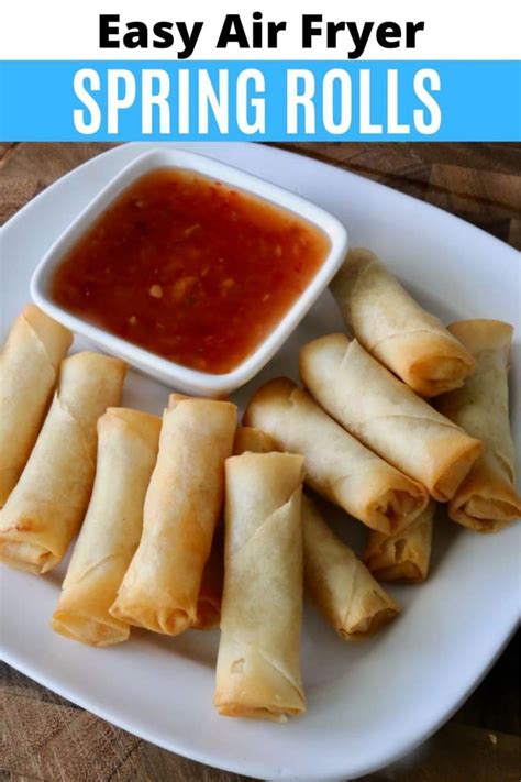 Easy Air Fryer Frozen Spring Rolls Recipe Dobbernationloves