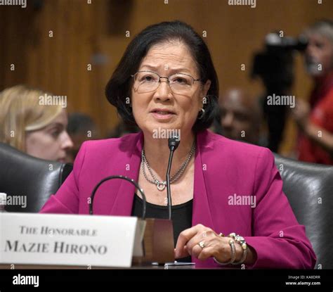 United States Senator Mazie Hirono Democrat Of Hawaii Testifies Before The Us Senate Committee