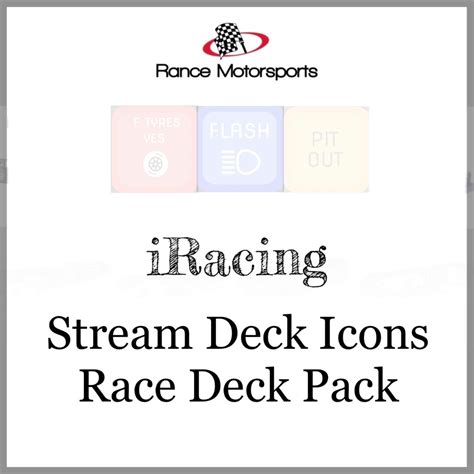 Iracing Sim Racing Stream Deck Race Deck Icons - Etsy Singapore