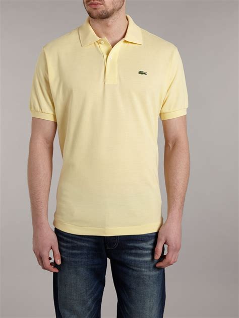 Lacoste Classic Polo Shirt In Pastel Yellow Yellow For Men Lyst