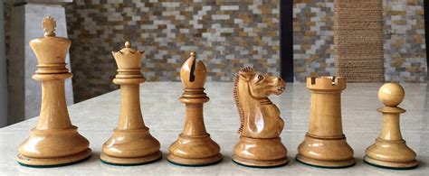 Early Jaques Marshall Tournament Chessmen ChessAntiques