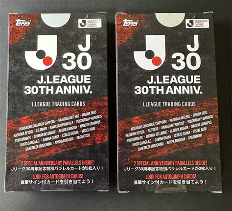 Yahooオークション Topps J League 30th Anniversary 2box Jリーグ