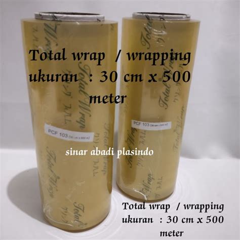 Jual Total Wrap Uk Cm X M Plastik Wrapping Pembungkus Makanan