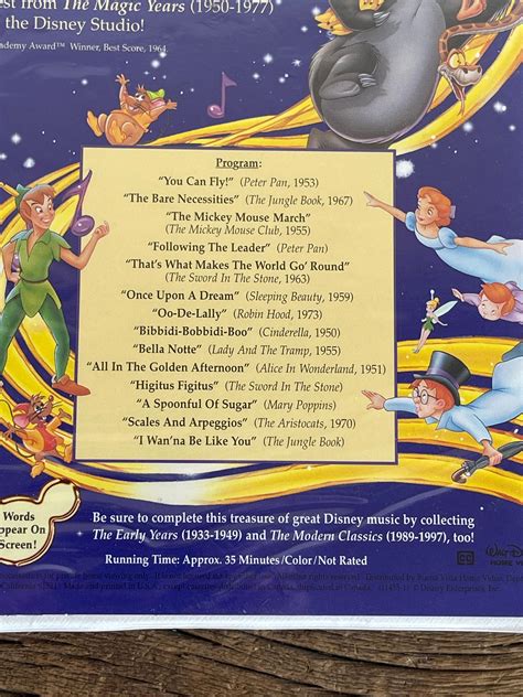 Disney Sing Along Songs the Magic Years // - Etsy Canada