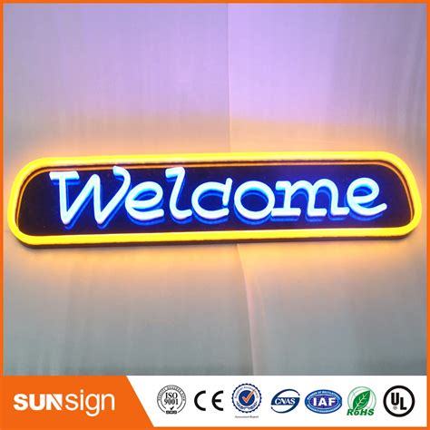 Customized Acrylic LED Lighting Illuminated Sign Acrylic LED Neon Flex