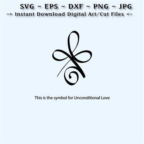 unconditional love symbol tattoo