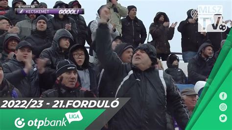 Tóth Barna első gólja a Kecskeméti TE Újpest FC mérkőzésen YouTube