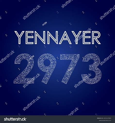 happy  amazigh year concept design stock vector royalty