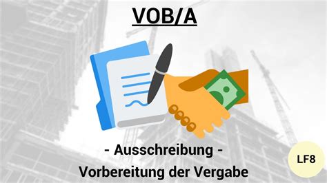 Vob A Einleitung Ausschreibung Vorbereitung Der Vergabe Youtube