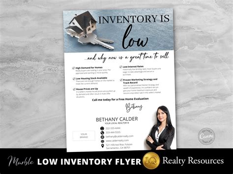 Real Estate Flyer Template Low Inventory Real Estate Marketing