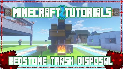 Redstone Trash Disposal Minecraft Tutorials Minecraft Tutorial