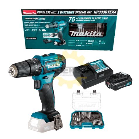 Hp Dyex Taladro Rotomartillo Inalambrico Con Kit Accesorios Makita