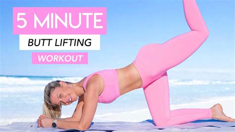 5 Minute Booty Toning Workout 🍑🍑 Lift And Tone Your Butt 💕💕 Youtube