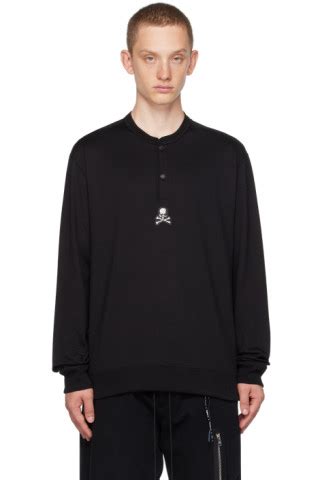 Mastermind World Black Bonded Long Sleeve T Shirt Ssense