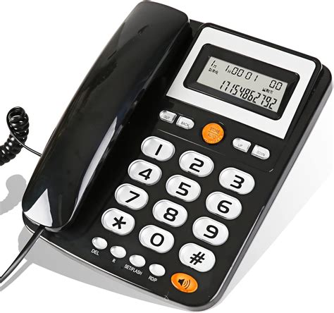 Landline Corded Telephones With Caller Id Display Tilt