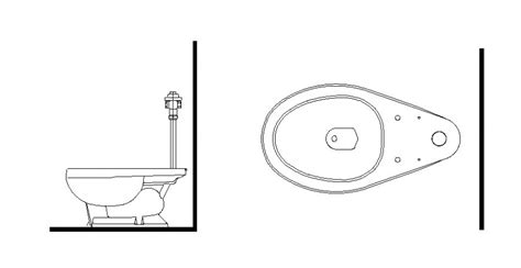 Common Toilet Sheet 2d Elevation Block Cad Drawing Details Dwg File