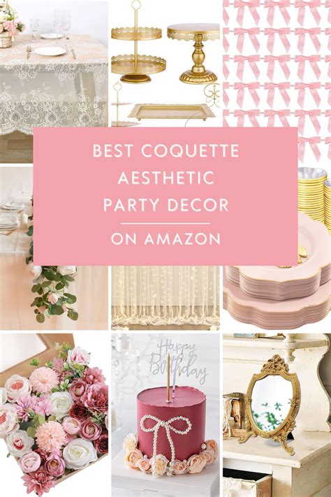 Best Coquette Aesthetic Party Decor From Amazon In 2024 Bridal Shower Decorations Diy Bridal