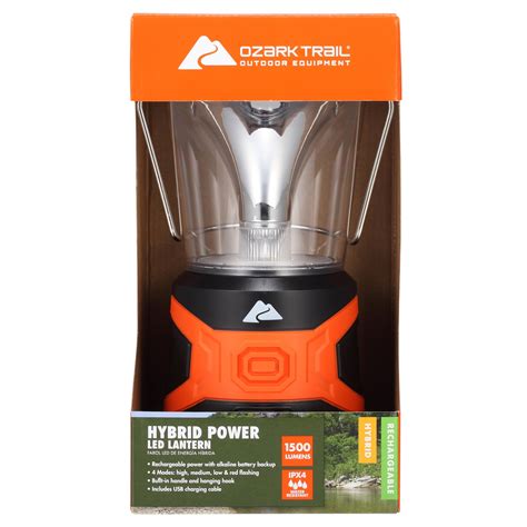 Brandclub Ozark Trail 1500 Lumens LED Hybrid Power Lantern With