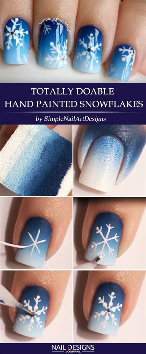 Best Snowflake Nails Designs Tutorials Snowflake Nail Design