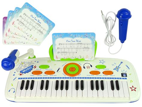 Electric Keyboard Piano for Kids Blue USB Notes | Toys \ Music and ...