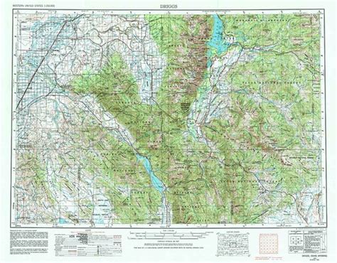 1955 Topo Map of Driggs Idaho Targhee Teton Caribou National | Etsy