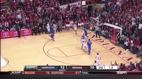 Indianas Buzzer Beater Vs 1 Kentucky With My Heart Will Go On Over