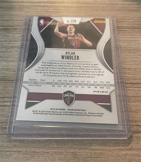 2019 20 Panini Prizm Dylan Windler Rookie RC Silver Prizm 270