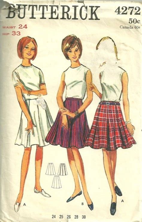 Butterick S Misses Eight Gore Flared Skirt Pattern Waist