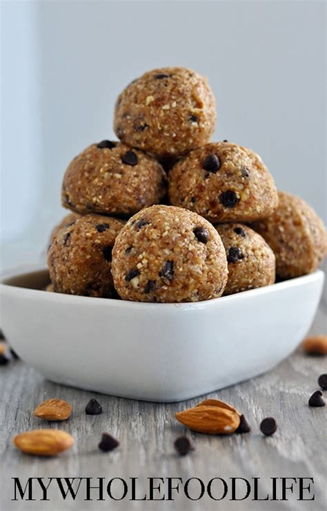 Healthy No Bake Cookie Dough Bites Vegan My Whole Food Life