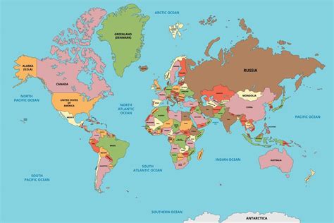 Page 2 | World Map With Names Vector Art, Icons, and Graphics for Free ...