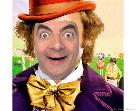 Mr Bean in Willy Wonka and the chocolate factory | Face Swap Online