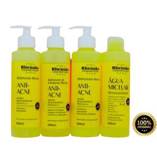 Kit Skin Care Facial Anti Acne Cravos E Espinhas Limpeza De Pele