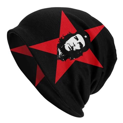 ☬che Guevara Cuba Cuban Revolution Bonnet Hats Cool Knitted Hat For