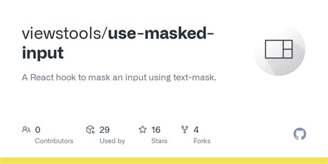 Github Viewstools Use Masked Input A React Hook To Mask An Input