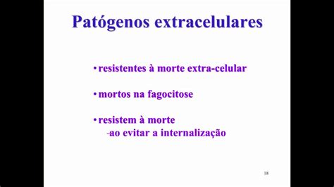 Aprenda Plugado BACTERIOLOGIA Aula 09 Slide 18 Patógenos