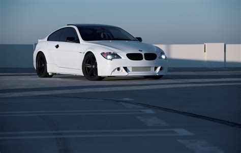 Wallpaper White Sunset Bmw Bmw White Front View Sunset E63