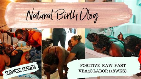 Natural Birth Vlog Birth Center Vba2c Raw And Positive Fast Birth Black