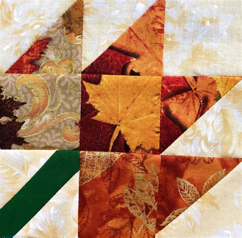 Autumn Leaf Quilting Block Maple Leaf Block Sewing Patterns Etsy