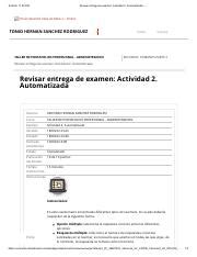 Revisar Entrega De Examen Actividad Automatizada Copia Pdf