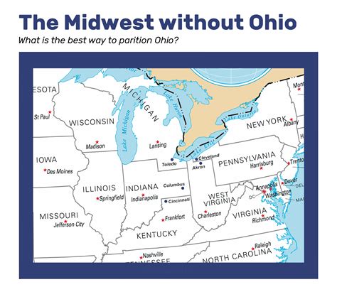 The Midwest US without Ohio : imaginarymaps